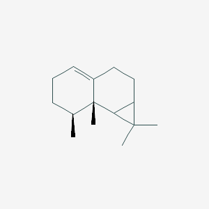 molecular formula C15H24 B1237866 1H-Cyclopropa[a]naphthalene, 1a,2,3,5,6,7,7a,7b-octahydro-1,1,7,7a-tetramethyl-, (1aR,7R,7aR,7bS)-(+)- 