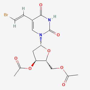 molecular formula C15H17BrN2O7 B1237869 3',5'-Di-O-acetyl-5-(2-bromovinyl)-2'-deoxyuridine CAS No. 91593-18-9