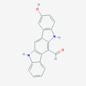 molecular formula C19H12N2O2 B123788 5,11-Dihydro-2-hydroxyindolo[3,2-b]carbazole-6-carboxaldehyde CAS No. 549548-26-7