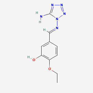 5-{[(E)-5-Amino-tetrazol-1-ylimino]-methyl}-2-ethoxy-phenol
