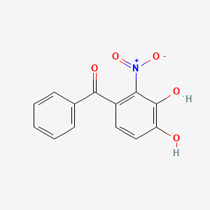molecular formula C13H9NO5 B1237897 (3,4-Dihydroxy-2-nitrophenyl)(phenyl)methanone 