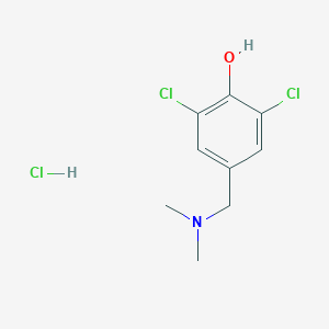 molecular formula C9H12Cl3NO B012379 2,6-Dichloro-4-[(Dimethylamino)Methyl]Phenol Hydrochloride CAS No. 102879-17-4
