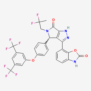 molecular formula C29H18F8N4O4 B12379082 DS55980254 
