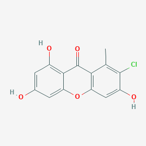 molecular formula C14H9ClO5 B1237923 2-Chloro-3,6,8-trihydroxy-1-methyl-9H-xanthen-9-one CAS No. 67065-98-9