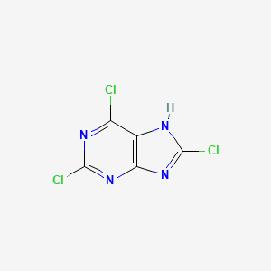 molecular formula C5HCl3N4 B1237924 2,6,8-Trichloropurine CAS No. 2562-52-9