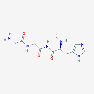 molecular formula C11H18N6O3 B1237935 Diglycyl-histidine-N-methylamide CAS No. 59681-15-1