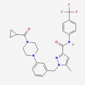 molecular formula C27H28F3N5O2 B12379429 SCAL-266 