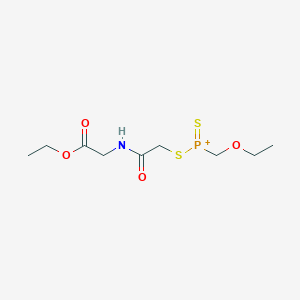 B1237966 Ethyl N-(methylethoxythiophosphorylmercapto)acetylglycine CAS No. 34595-57-8