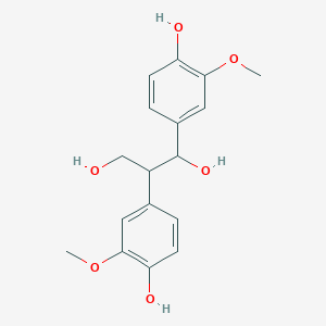molecular formula C17H20O6 B1237969 1,3-Propanediol, 1,2-bis(4-hydroxy-3-methoxyphenyl)- CAS No. 4206-59-1