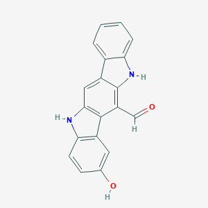 molecular formula C19H12N2O2 B123797 5,11-Dihydro-8-hydroxyindolo[3,2-b]carbazole-6-carboxaldehyde CAS No. 549548-25-6