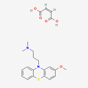 molecular formula C22H26N2O5S B1237970 but-2-enedioic acid;3-(2-methoxyphenothiazin-10-yl)-N,N-dimethylpropan-1-amine CAS No. 3403-42-7
