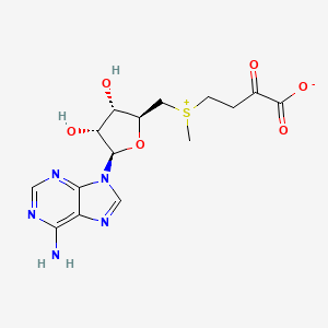 molecular formula C15H19N5O6S B1237993 4-[(5'-Adenosyl)(methyl)sulfonio]-2-oxobutanoate 