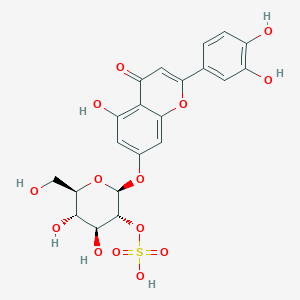 molecular formula C21H20O14S B1238001 Thalassiolin A 