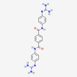 molecular formula C22H22N8O2 B12380046 Antitubercular agent-37 CAS No. 21696-12-8