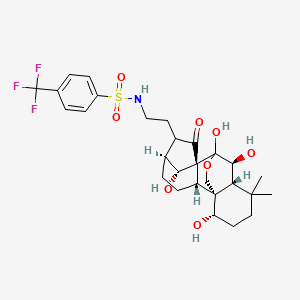 molecular formula C28H36F3NO8S B12380142 ZM640 