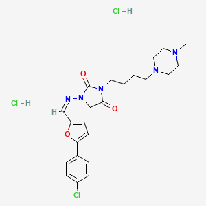 molecular formula C23H30Cl3N5O3 B1238020 Azimilide (Dihydrochloride) 
