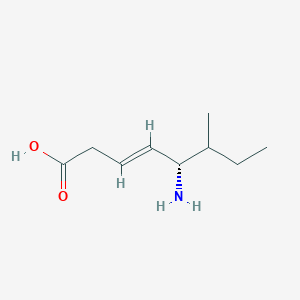molecular formula C9H17NO2 B1238023 5-Amino-7-methyl-3-octenoic acid CAS No. 91425-25-1