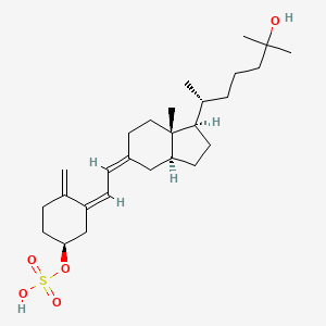 [(1S,3Z)-3-[(2Z)-2-[(1R,3aS,7aS)-1-[(2R)-6-hydroxy-6-methylheptan-2-yl]-7a-methyl-2,3,3a,4,6,7-hexahydro-1H-inden-5-ylidene]ethylidene]-4-methylidenecyclohexyl] hydrogen sulfate