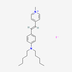 B1238028 4-(p-(Dipentylamino)styryl)-1-methylpyridinium iodide CAS No. 68107-19-7