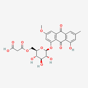 molecular formula C25H24O13 B12380374 Physcion-8-O-(6'-O-malonyl)-glucoside 