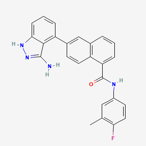 molecular formula C25H19FN4O B12380502 SYHA1813 
