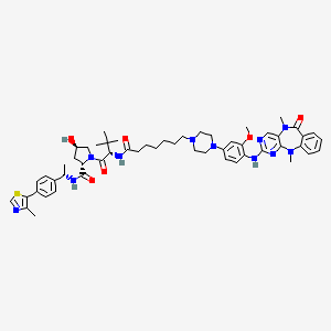 molecular formula C54H69N11O6S B12380543 PPM-3 