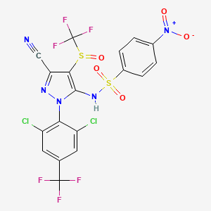 molecular formula C18H7Cl2F6N5O5S2 B12380569 APS3 