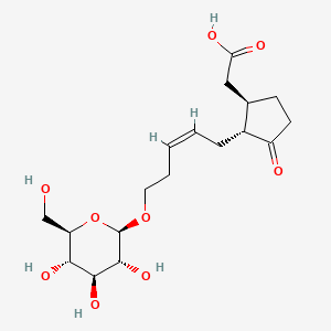 molecular formula C18H28O9 B1238060 Tuberonic acid glucoside CAS No. 120399-24-8