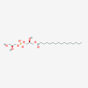 molecular formula C22H44O9P- B1238068 Lysophosphatidylglycerol 