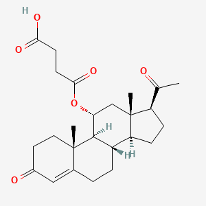 molecular formula C25H34O6 B1238069 Progesterone-11-Alpha-Ol-Hemisuccinate 