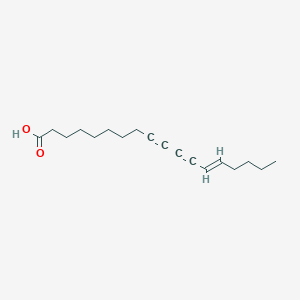 molecular formula C18H26O2 B1238074 Exocarpic acid 