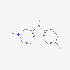 molecular formula C12H10ClN2+ B1238079 Nostocarboline 