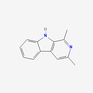 molecular formula C13H12N2 B1238082 1,3-dimethyl-9H-pyrido[3,4-b]indole CAS No. 22314-94-9