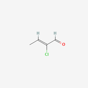 molecular formula C4H5ClO B1238087 2-Chlorocrotonaldehyde CAS No. 25129-61-7