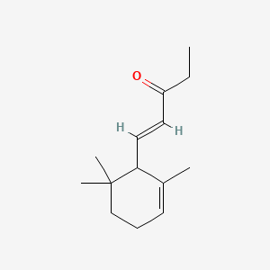 molecular formula C14H22O B1238090 5-(2,6,6-Trimethyl-2-cyclohexen-1-yl)-4-penten-3-one CAS No. 7779-30-8