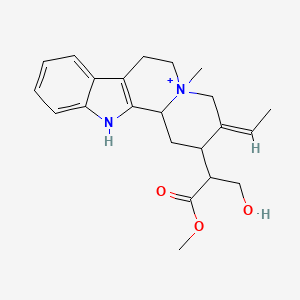 Corynanium, 19,20-didehydro-16-(hydroxymethyl)-17-methoxy-4-methyl-17-oxo-, (4alpha,19E)-