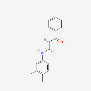 (2E)-3-[(3,4-dimethylphenyl)amino]-1-(4-methylphenyl)prop-2-en-1-one