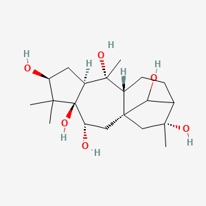 (1S,3R,4R,6S,8S,9R,10R,14R)-5,5,9,14-tetramethyltetracyclo[11.2.1.01,10.04,8]hexadecane-3,4,6,9,14,16-hexol