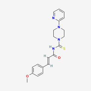 (E)-3-(4-Methoxy-phenyl)-N-(4-pyridin-2-yl-piperazine-1-carbothioyl)-acrylamide