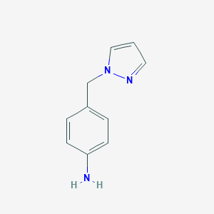 molecular formula C10H11N3 B123811 4-(1H-pyrazol-1-ylmethyl)aniline CAS No. 142335-61-3