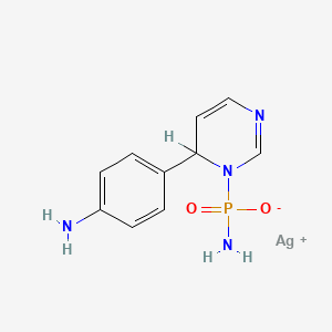 molecular formula C10H12AgN4O2P B1238128 Silver phosphanilamidopyrimidine CAS No. 41839-08-1