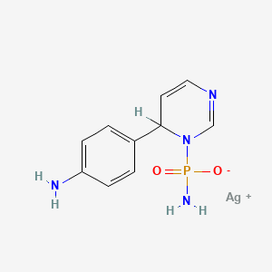 Silver phosphanilamidopyrimidine