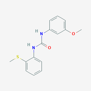 molecular formula C15H16N2O2S B1238131 1-(3-Methoxyphenyl)-3-[2-(methylthio)phenyl]urea 