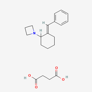 molecular formula C20H27NO4 B1238133 Tazadolene succinate CAS No. 87936-82-1