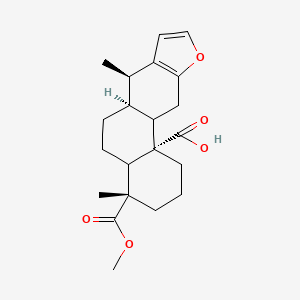 molecular formula C21H28O5 B1238136 Caesaljapin 