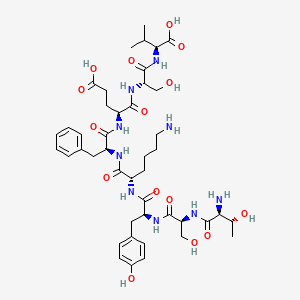 molecular formula C44H65N9O15 B12381365 B8R 20-27 