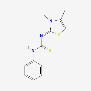 N-[(2Z)-3,4-dimethyl-1,3-thiazol-2(3H)-ylidene]-N'-phenylthiourea
