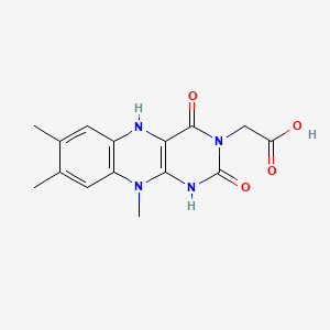 1,5-Dihydro-N(3)-carboxymethyllumiflavin