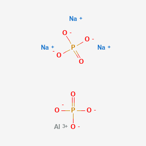 molecular formula AlNa3O8P2 B1238154 Sodiumaluminumphosphate CAS No. 55671-94-8