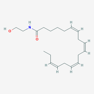 molecular formula C20H33NO2 B1238185 N-(6Z,9Z,12Z,15Z-octadecatetraenoyl)-ethanolamine 